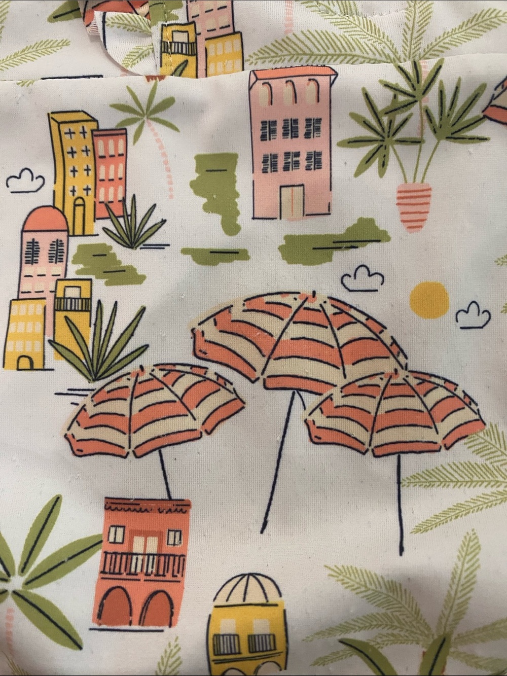 Janie and Jack White One-Piece Swimsuit with Multi-Color Tropical Print - Picture 2 of 6